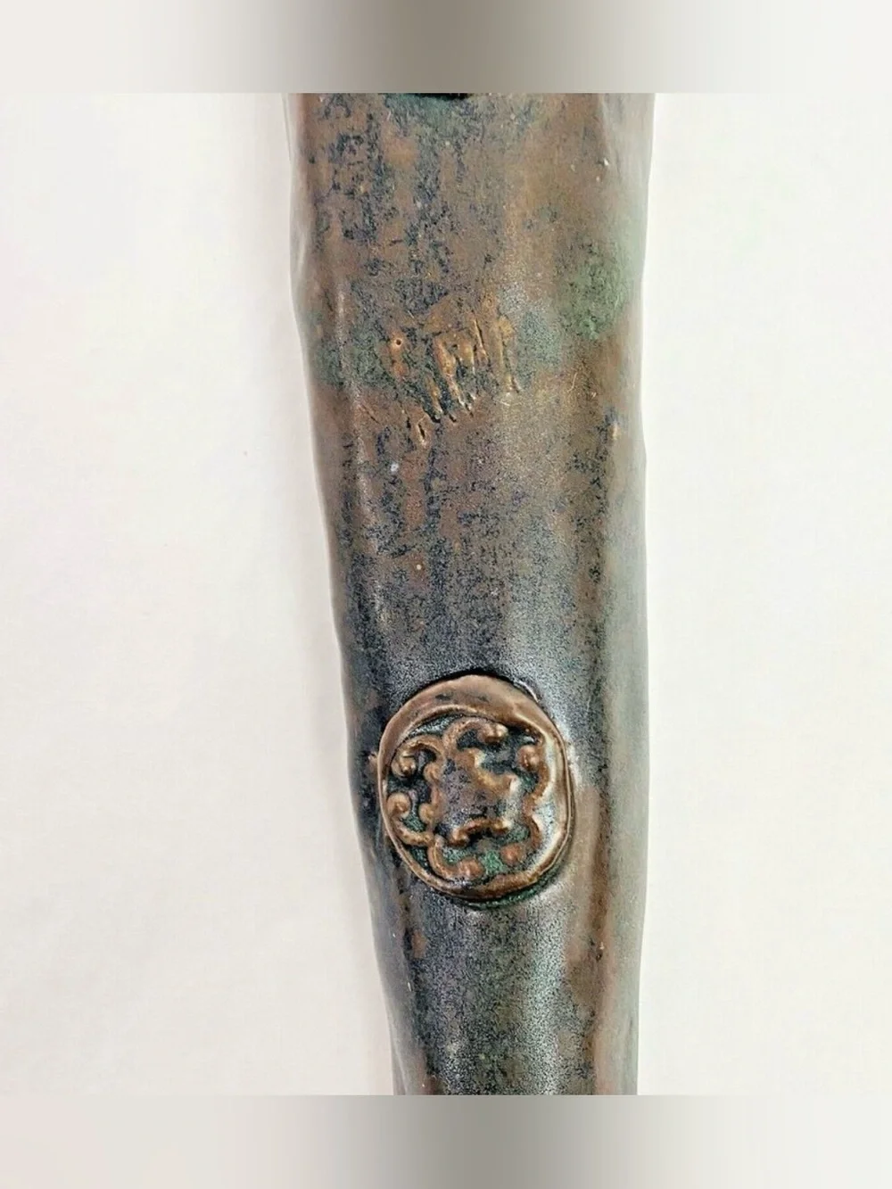 Wall Pocket Vase Pottery Blue/Green teal 14” H x 5” W approx